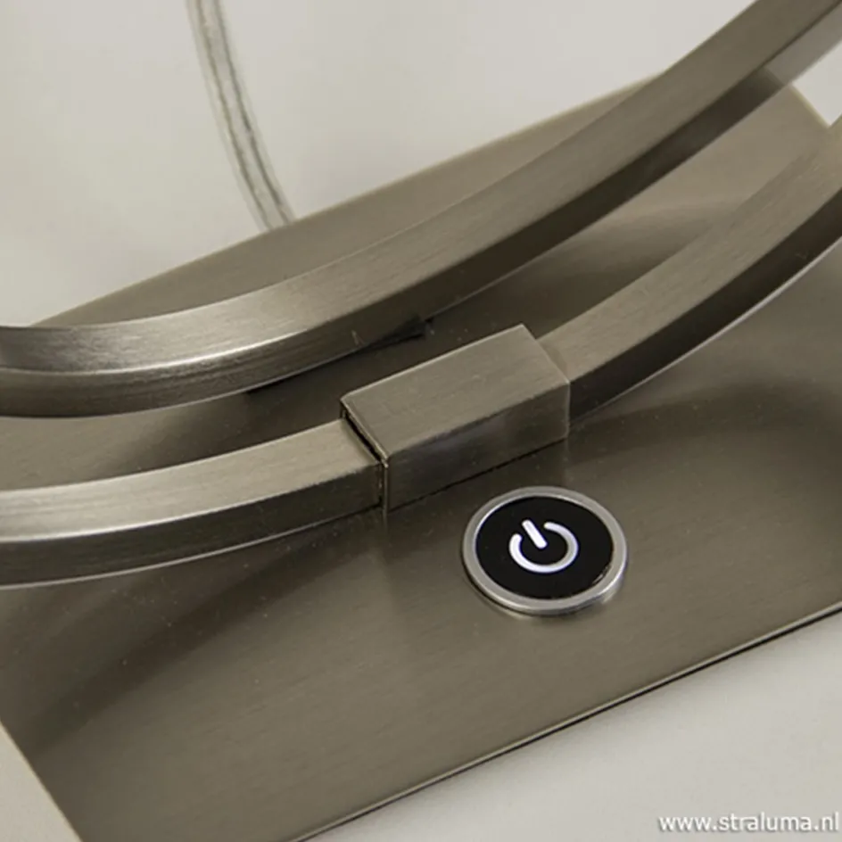 Tafellamp ringen nikkel 3-st. dimmer>Straluma Clearance