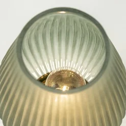 Tafellamp Tajera op batterij donker groen/goud></noscript>Straluma Hot