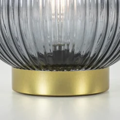 Tafellamp Tajera van Light and Living op batterij grijs/goud></noscript>Straluma New