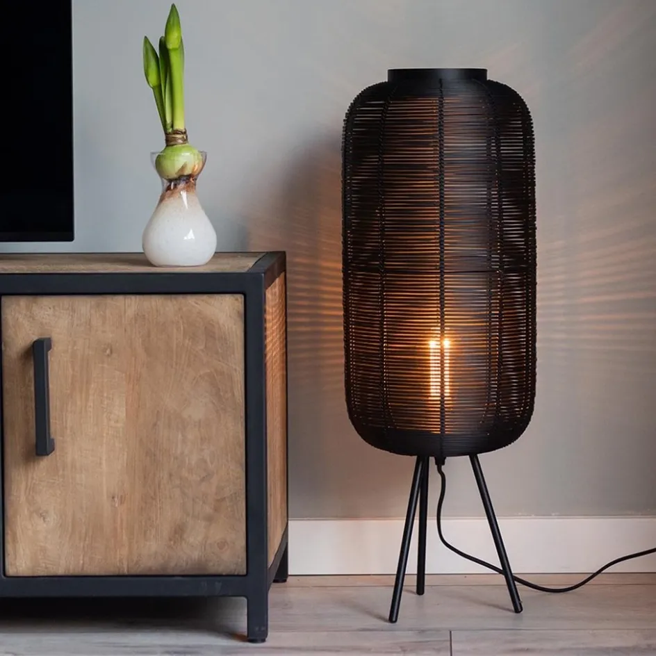 Tafellamp Tomek zwart draad 3-poot 70cm>Straluma Online