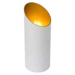 Tafellamp uplighter mat wit met goud><noscript><img width=