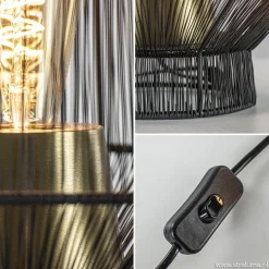 Tafellamp Vitora mat zwart met bronzen fitting></noscript>Straluma Sale