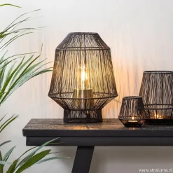 Tafellamp Vitora mat zwart met bronzen fitting></noscript>Straluma Sale