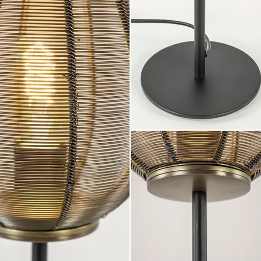 Tafellamp Yaelle brons/zwart>Straluma Outlet