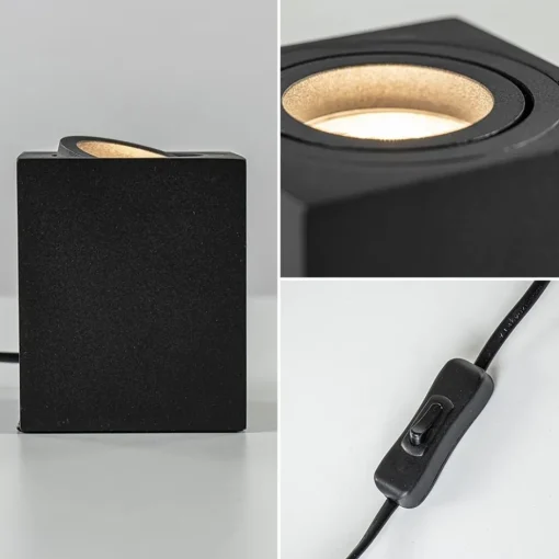 Tafelspot/vloerspot Rebel zwart vierkant>Straluma Outlet
