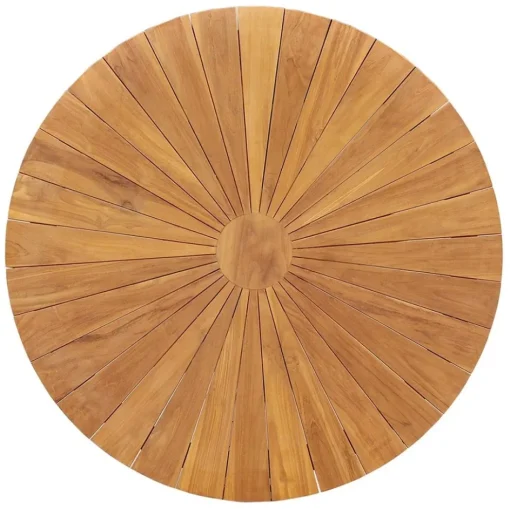 Teak houten buitentafel rond 130 cm>Straluma Online