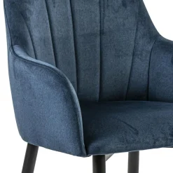 Trendy eetkamerstoel blauw met armleuning></noscript>Straluma Clearance
