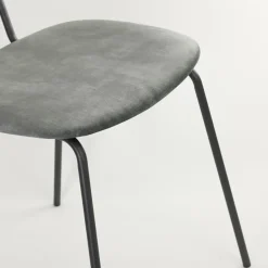 Trendy eetkamerstoel Emma velvet grijs></noscript>Straluma Clearance