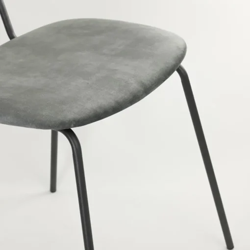 Trendy eetkamerstoel Emma velvet grijs>Straluma Clearance