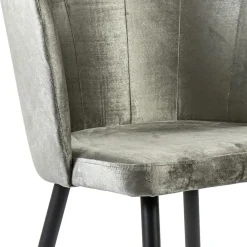 Trendy eetkamerstoel velours met zwarte poot></noscript>Straluma Online