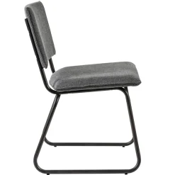 Trendy eettafelstoel grijs met gunmetal poot></noscript>Straluma Sale