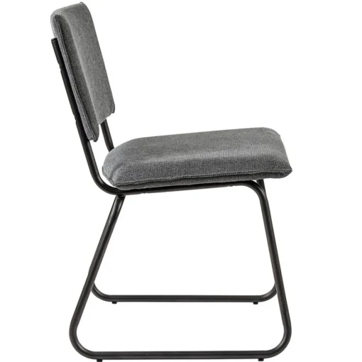 Trendy eettafelstoel grijs met gunmetal poot>Straluma Sale