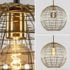 Trendy hanglamp Mirana goud L&L></noscript>Straluma Hot