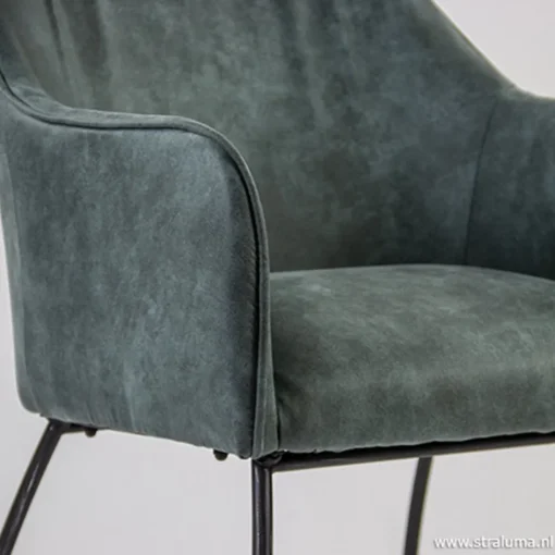 Trendy kuipstoel met zwart metalen poot>Straluma New