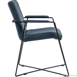 Trendy moderne eetkamerstoel metaal/stof></noscript>Straluma