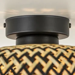 Trendy plafondlamp bamboe naturel/zwart></noscript>Straluma Clearance