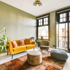 Trendy plafondlamp goud met goud gradiënt glas><noscript><img width=