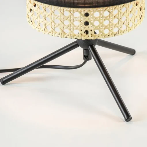 Trendy tafellamp driepoot zwart met webbing>Straluma Sale