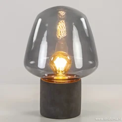 Trendy tafellamp met smokey glas>Straluma Discount