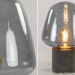 Trendy tafellamp met smokey glas></noscript>Straluma Discount