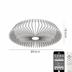 Ventilator Himalaya wit remote+app>Straluma