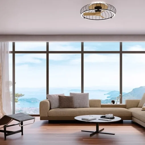 Ventilator Nature hout/zwart remote/app>Straluma Online