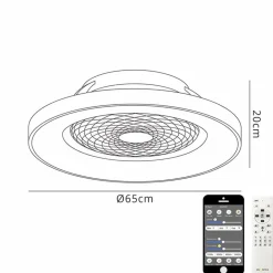 Ventilator Tibet hout/wit afst.bed. cct>Straluma New