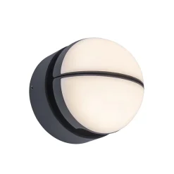 Verstelbare buitenlamp rond donker grijs inclusief LED>Straluma Sale