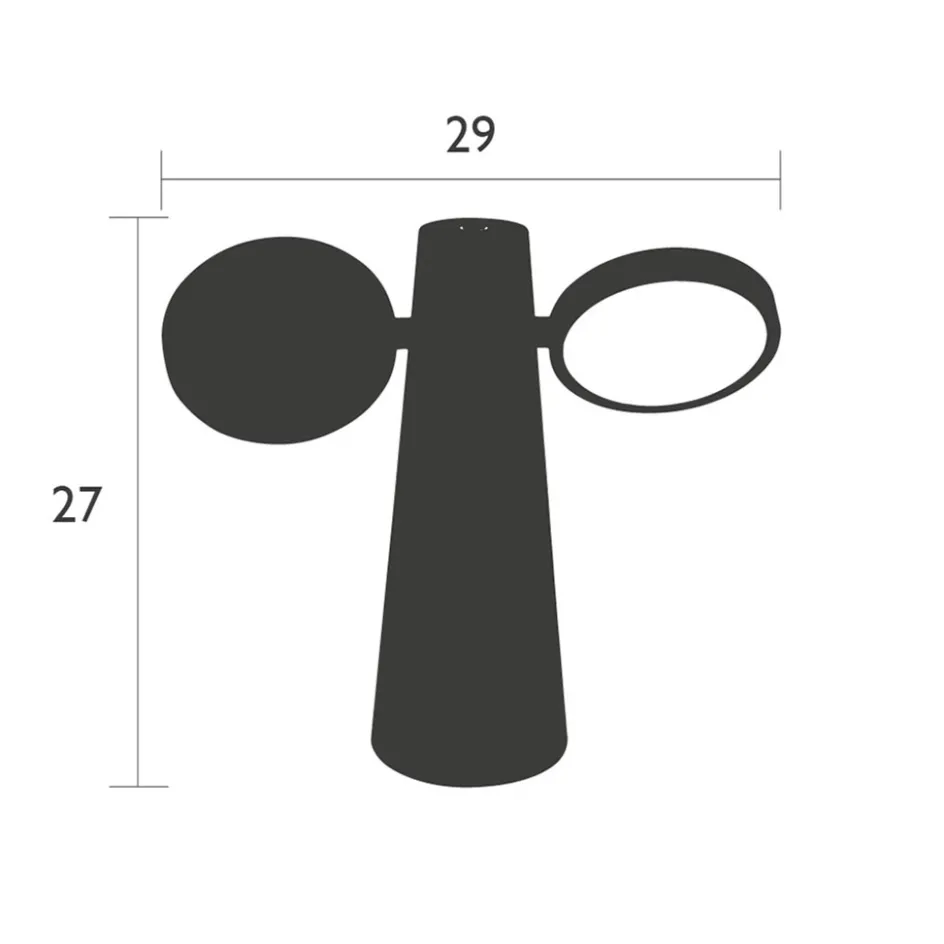 Verstelbare buitenlamp tafel antraciet oplaadbaar>Straluma New