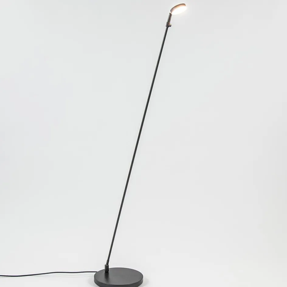 Verstelbare LED leeslamp zwart geborsteld staal dim-to-warm>Straluma Clearance