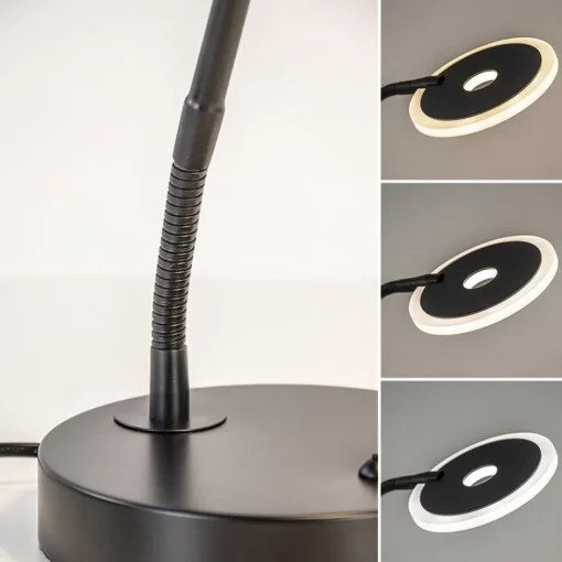 Verstelbare LED tafel/bureaulamp mat zwart dimbaar>Straluma New