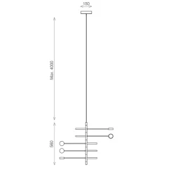 Verstelbare 5-lichts design hanglamp azuriet blauw></noscript>Straluma Hot