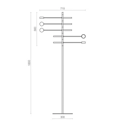 Verstelbare 5-lichts LED vloerlamp zwart dimbaar></noscript>Straluma Discount
