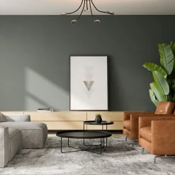 Verstelbare 5-lichts plafondlamp LED met smoke glas><noscript><img width=