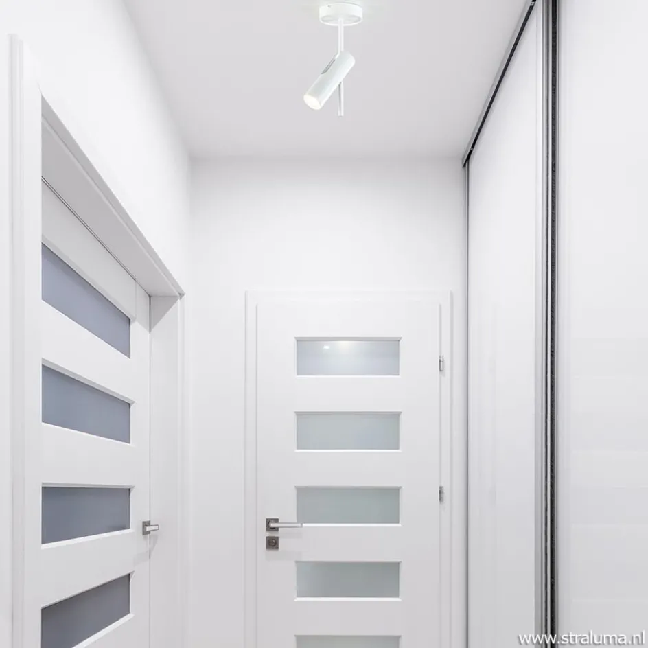 Verstelbare opbouwspot modern wit>Straluma Clearance