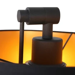 Verstelbare wandlamp met zwart/gouden kap></noscript>Straluma Outlet