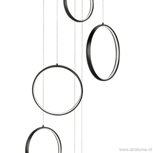 Vide hanglamp 8-L ringen zwart>Straluma Best