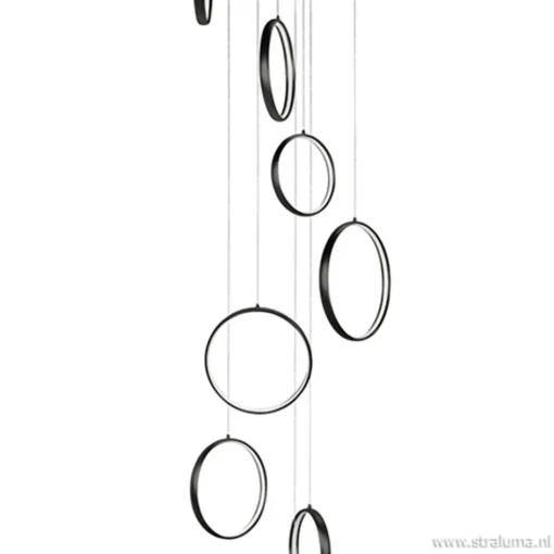 Vide hanglamp 8-L ringen zwart>Straluma Best