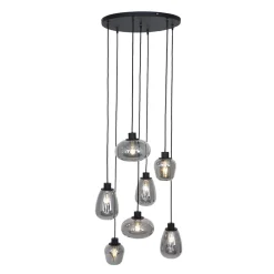 Videlamp 7L zwart met smoke glas mix>Straluma Outlet