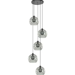 Videlamp zwart 5-lichts smoke glas>Straluma Best