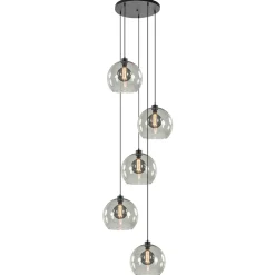Videlamp zwart 5-lichts smoke glas>Straluma Best