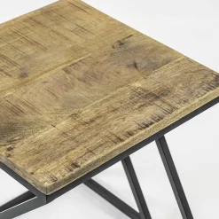 Vierkante bijzettafel zwart met mango hout></noscript>Straluma Outlet