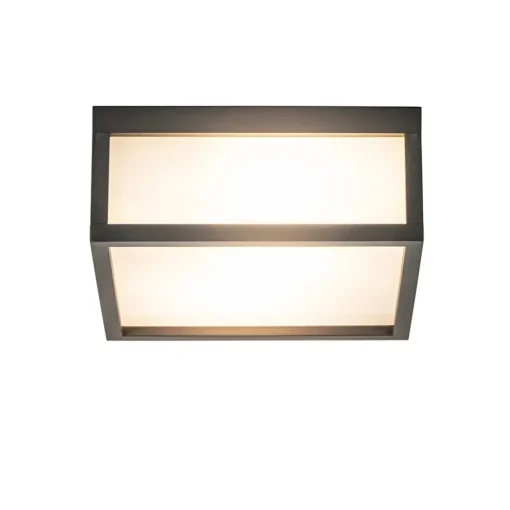 Vierkante buitenlamp dark grey plafond/wand>Straluma Sale