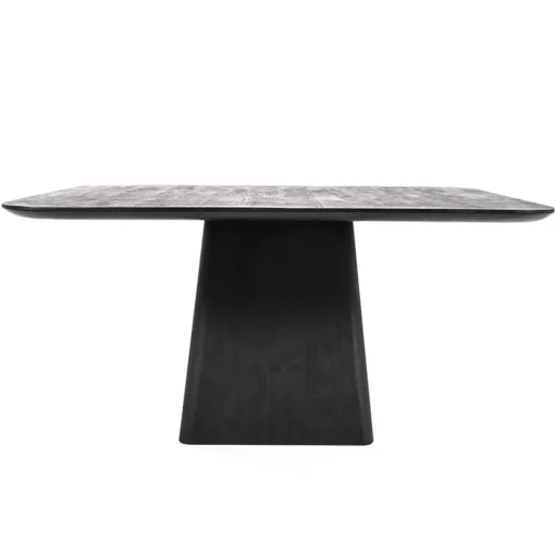 Vierkante eettafel zwart mango hout 150x150 cm>Straluma New