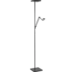 Vierkante uplighter zwart met verstelbare leesarm>Straluma Discount