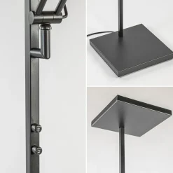 Vierkante uplighter zwart met verstelbare leesarm></noscript>Straluma Discount