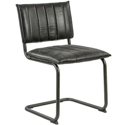 Vintage eetkamerstoel dark grey met gunmetal frame>Straluma Hot