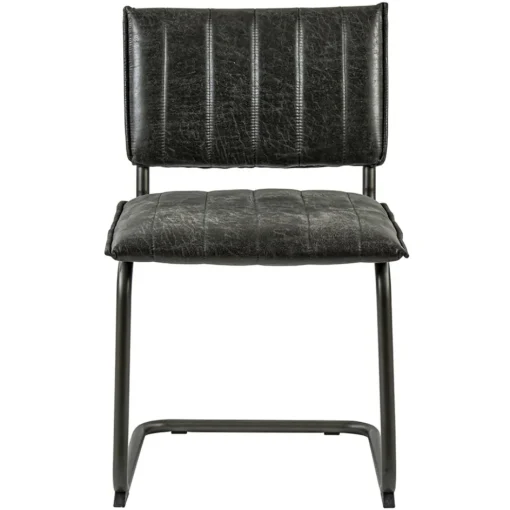Vintage eetkamerstoel dark grey met gunmetal frame>Straluma Hot