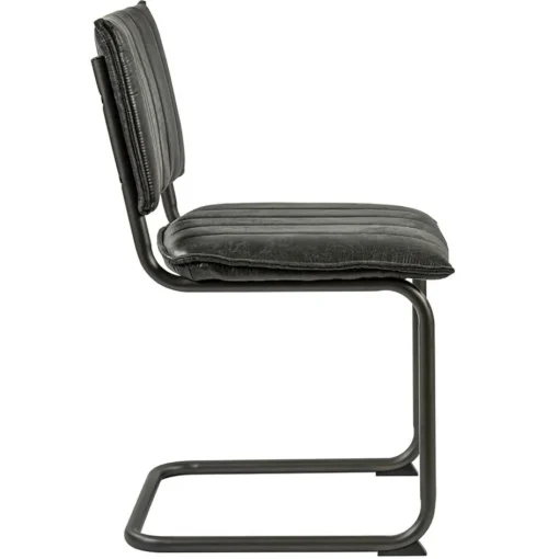 Vintage eetkamerstoel dark grey met gunmetal frame>Straluma Hot