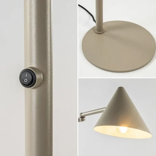 Vintage vloerlamp verstelbaar zandkleurig>Straluma Outlet